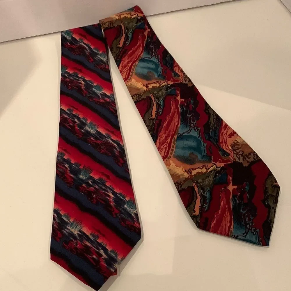 Two Vintage J. Garcia Neckties